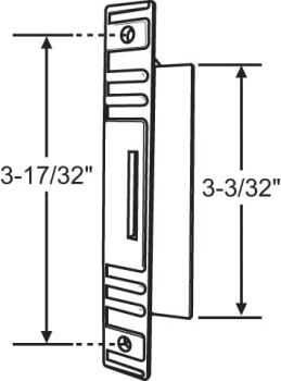 BLACK INSIDE SCREEN DOOR PULL (HS-14-151B)