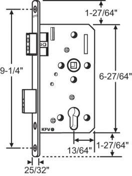 MAGNETIC MORTISE LOCK (HS-56-254)
