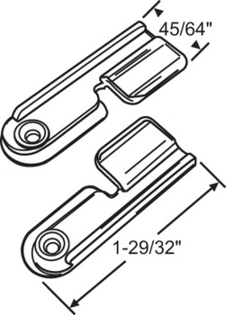 Double Hung Screen Latch Set Price for 1. Must purchase 5. (RI-900-21432)
