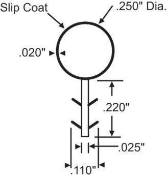 .250 Bulb Black Weatherstrip (SC-63-164B)