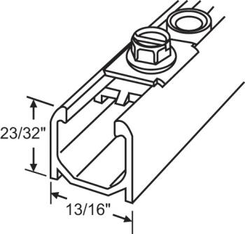 3' CLOSET DOOR TRACK (HS-8-350-3)