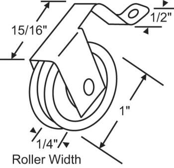 Patio Screen Door Roller Assembly (ST-10-396M-2)