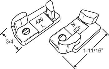 Awning Window Vent Lock Set (SY-900-299)