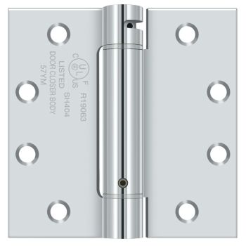 4-1/2in x 4-1/2in Spring Hinge Polished Chrome (HS-56-316PC  )